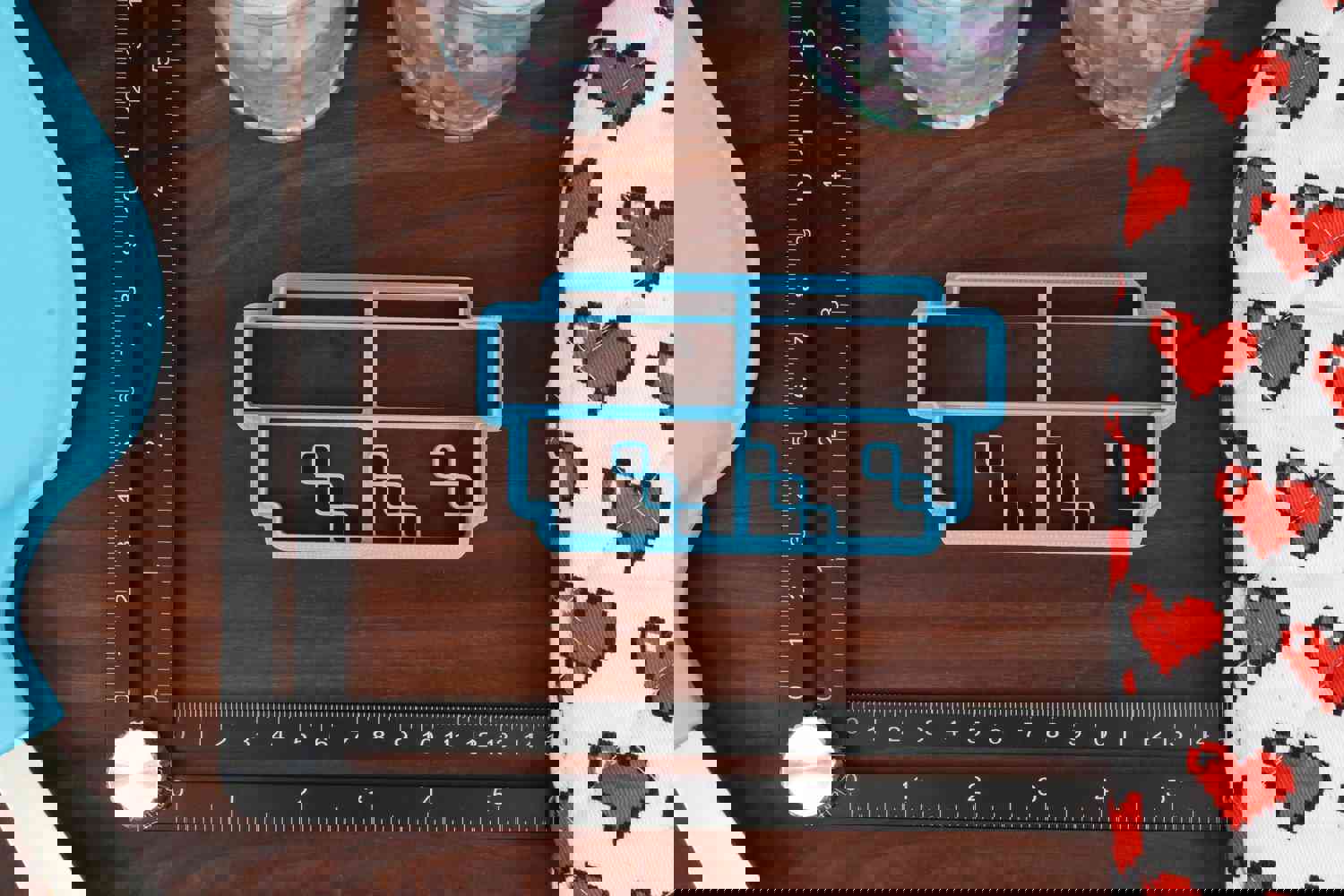 Pixel Foods Cookie Cutters - Pixelated Food Merch for Gamers