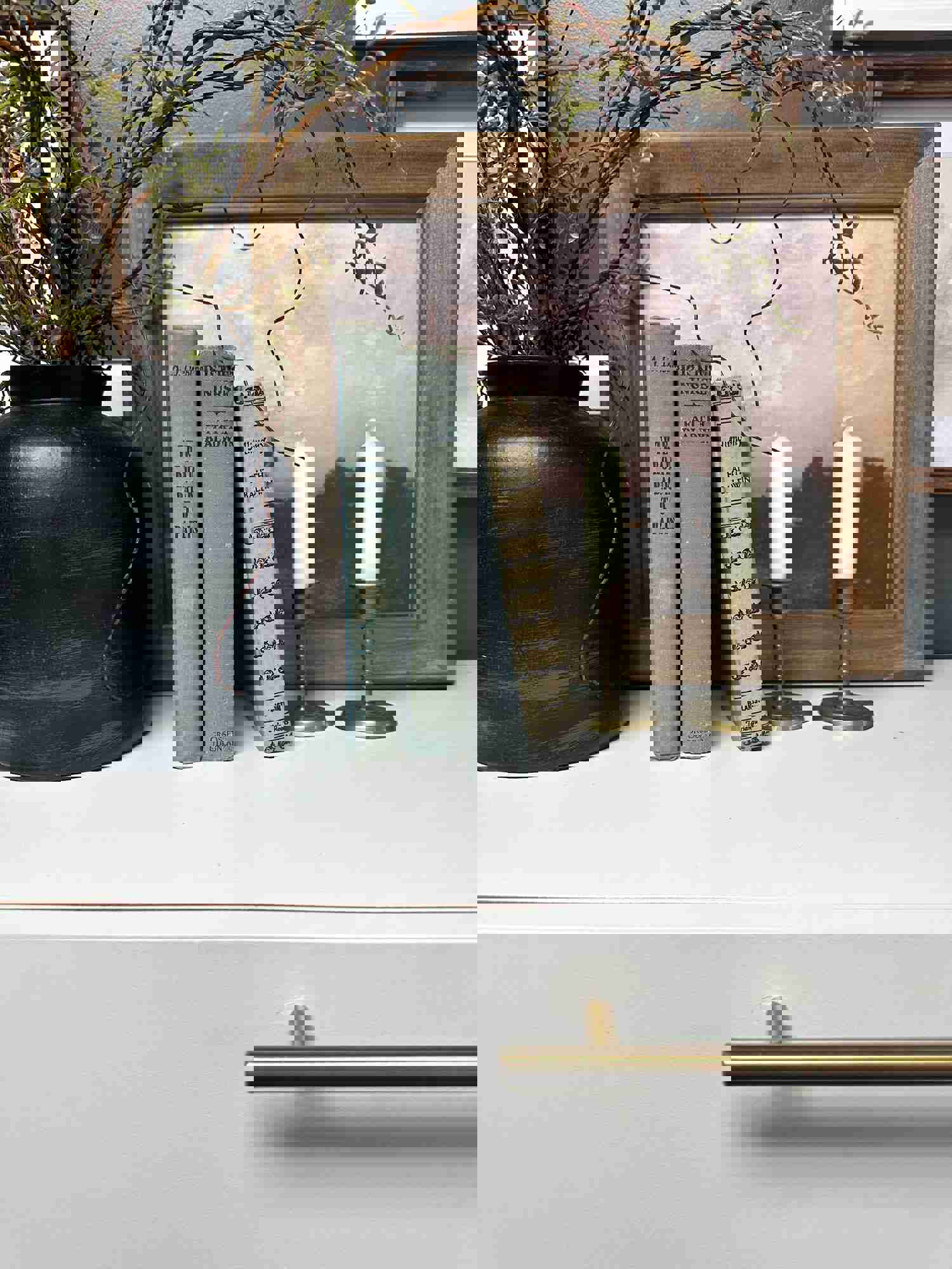 Blue Vintage Books for Home Decor