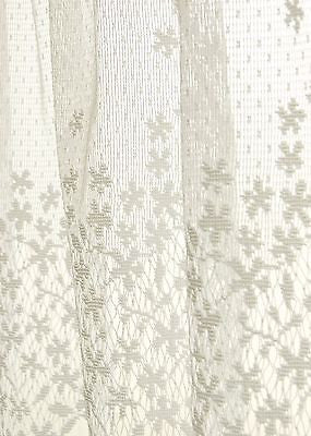 Heritage Lace Blossom Swag Pair 48x22 Ecru