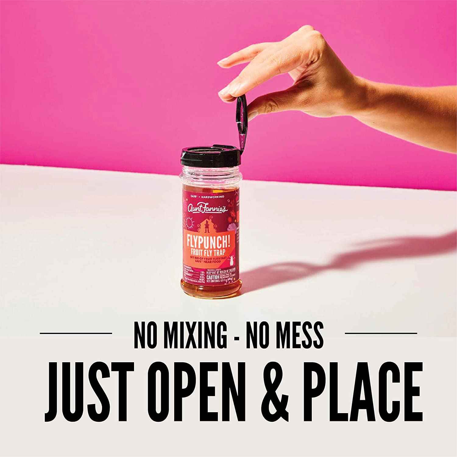 Aunt Fannies FlyPunch - Fruit Fly Trap for Indoor Use (1-Pack)