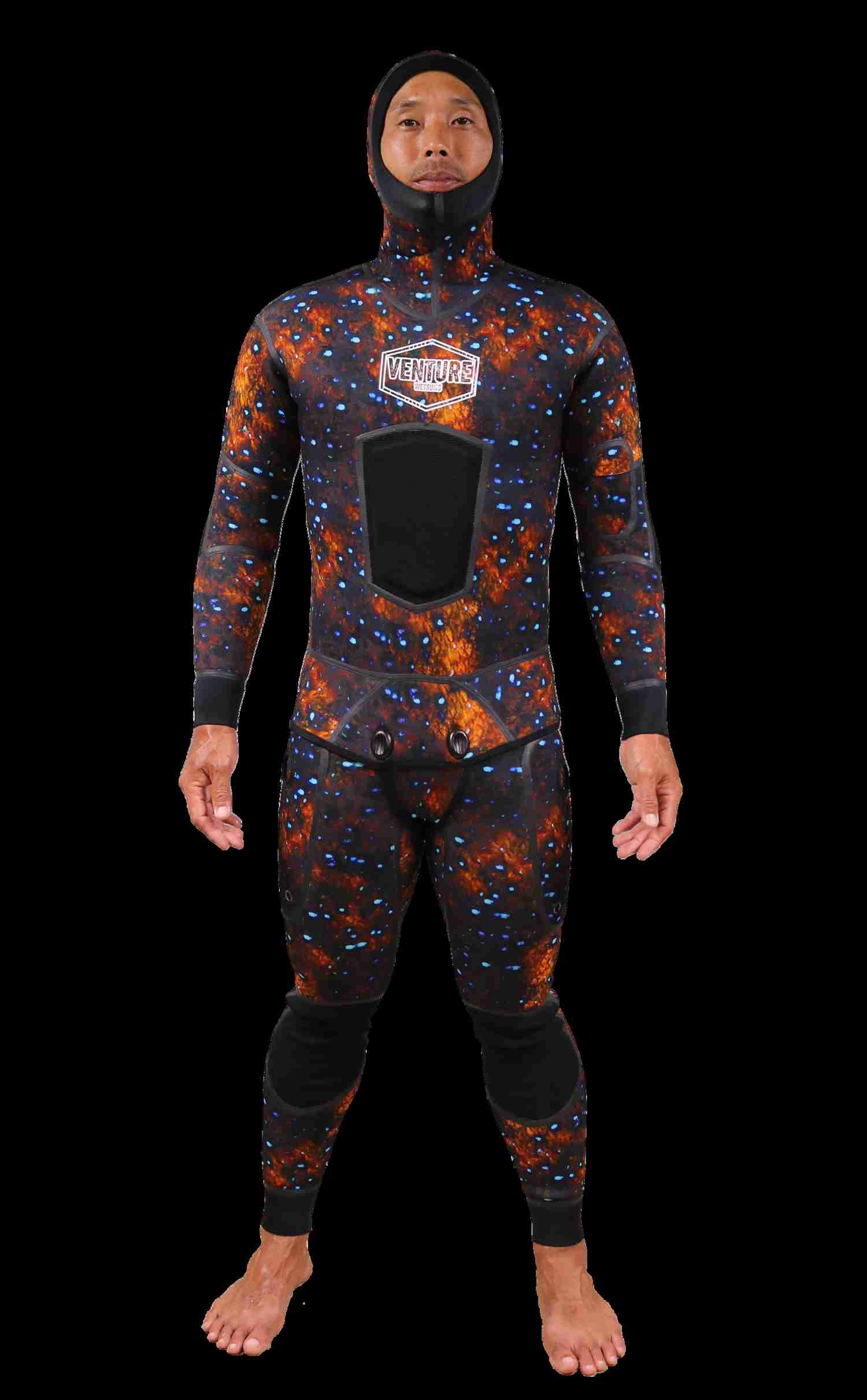 Roi Wetsuit for Men - Peacock Grouper Inspired Diving Suit
