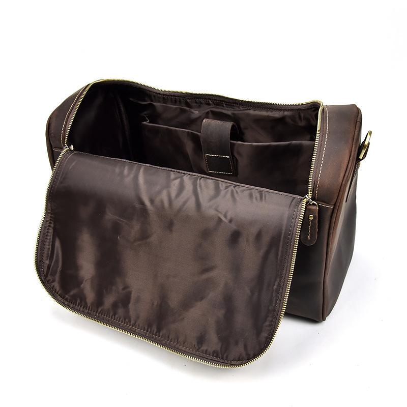 Cool Vintage Leather Men's Weekender Travel Duffle Bag