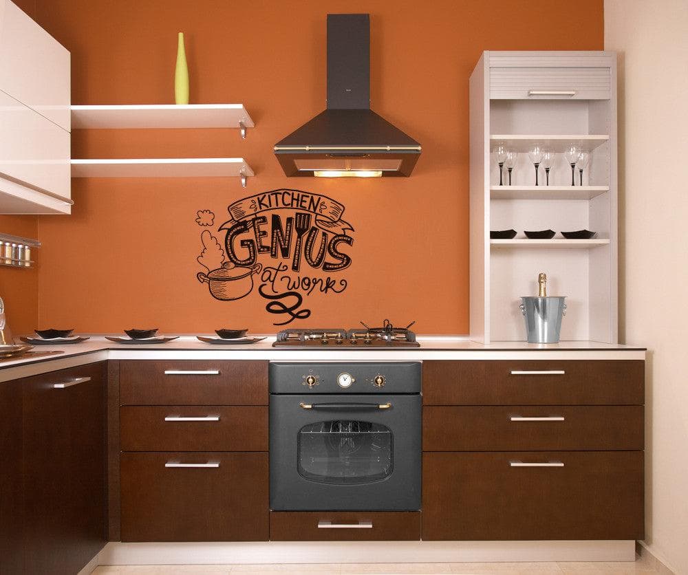 Vinyl Wall Decal Sticker Kitchen Genius #OS_DC584 - Removable & Easy to Apply