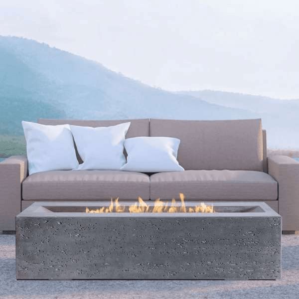 PyroMania Fire Millenia Rectangle Fire Pit - Outdoor Heating Solution