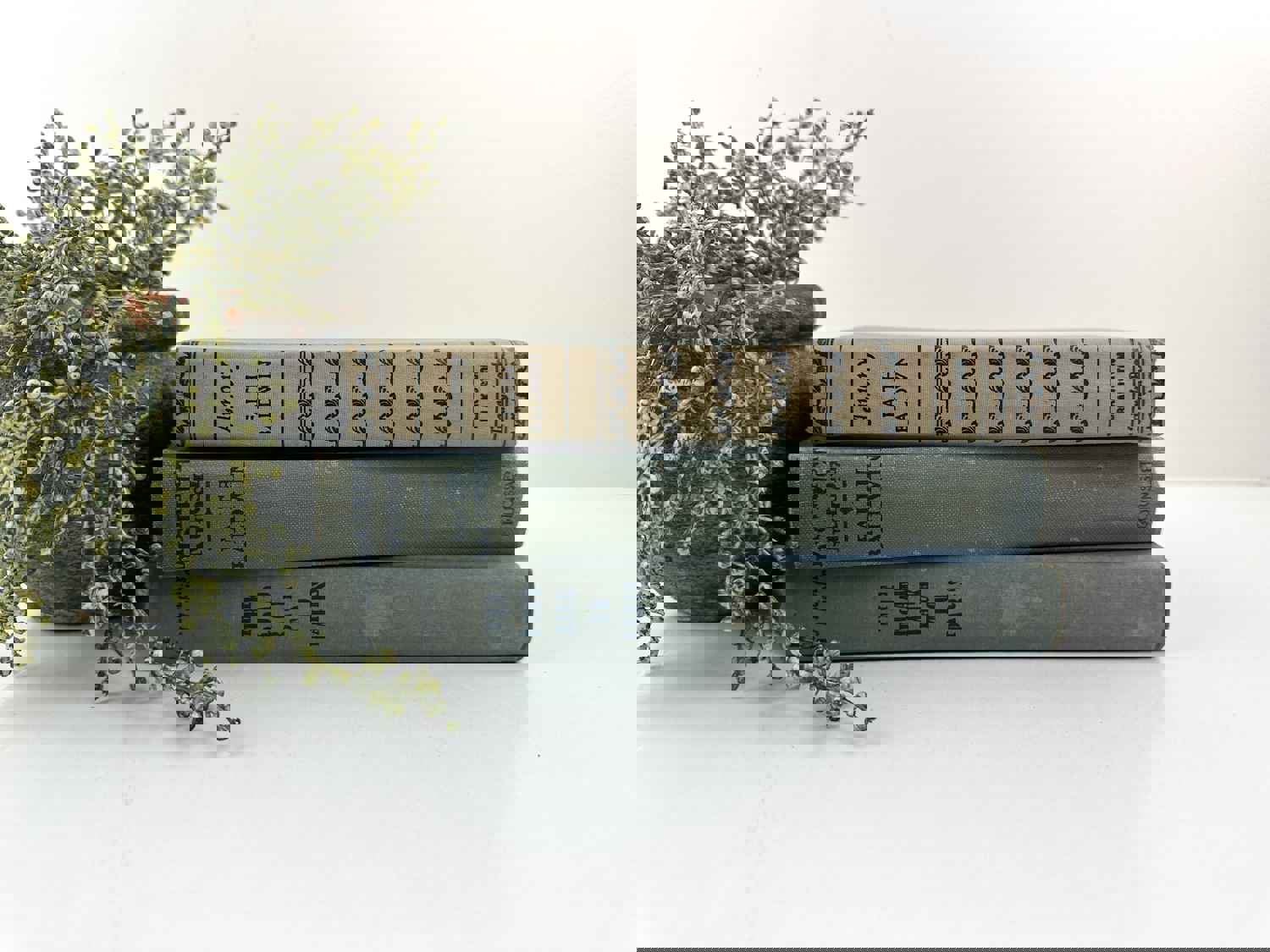 Blue Vintage Books for Home Decor