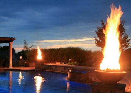 Wok Fire Bowl with Electronic Ignition - Premium Custom Fire Feature with Free Cover