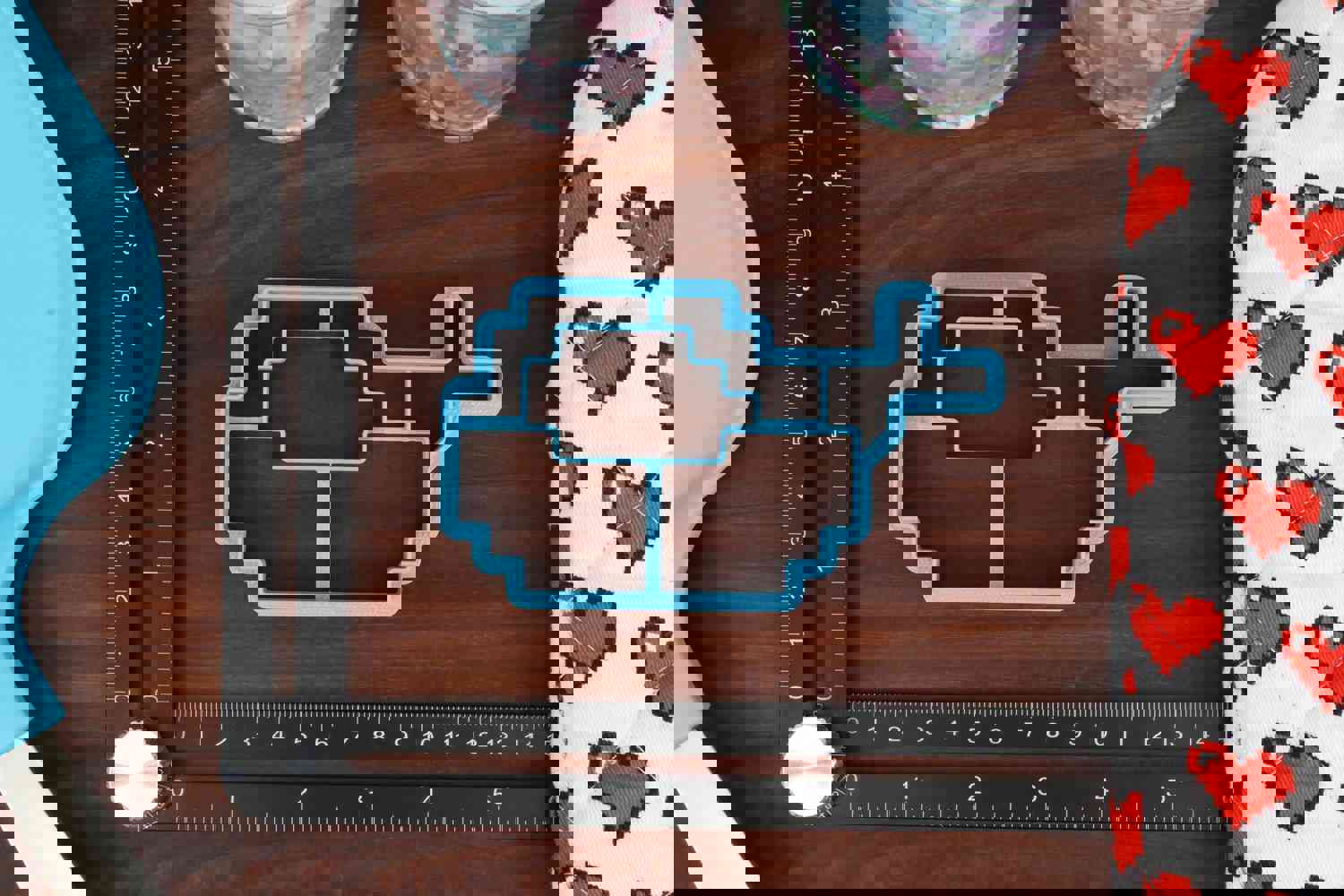 Pixel Foods Cookie Cutters - Pixelated Food Merch for Gamers