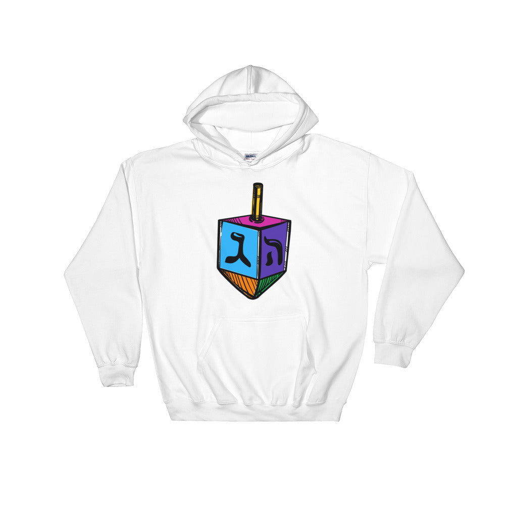 Dreidel Graphic Chanukah Hooded Sweatshirt Hoodie