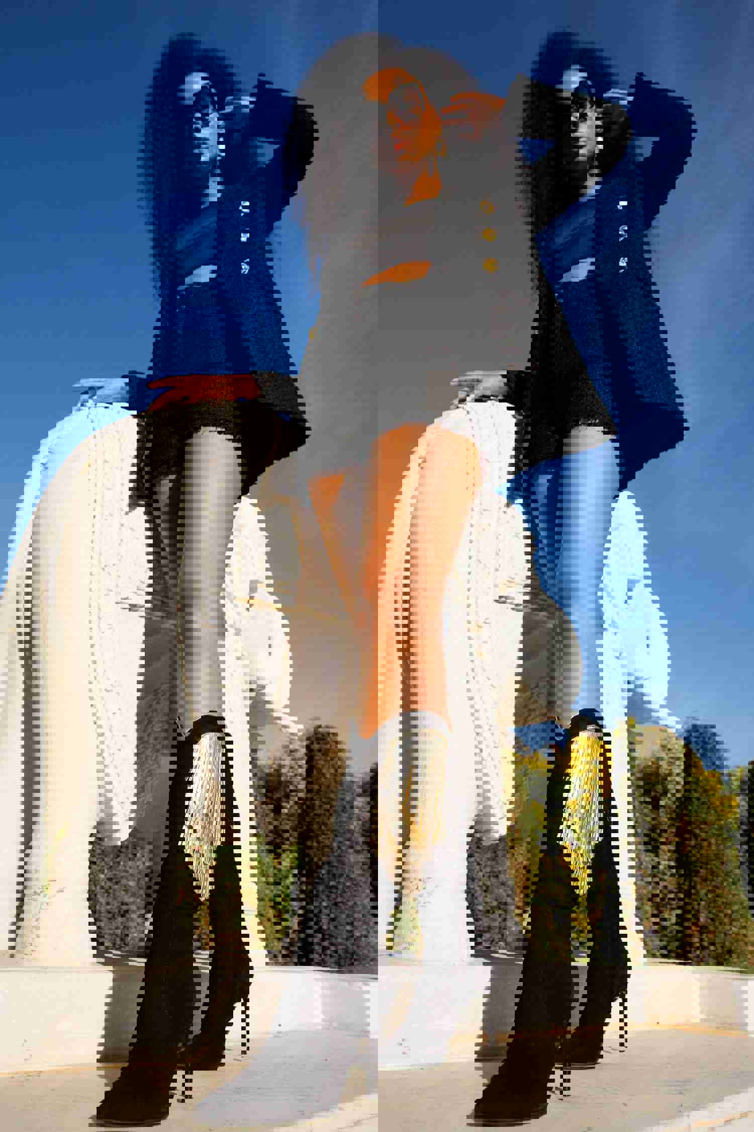 Vienna Black Suede Leather Knee High Women Boot