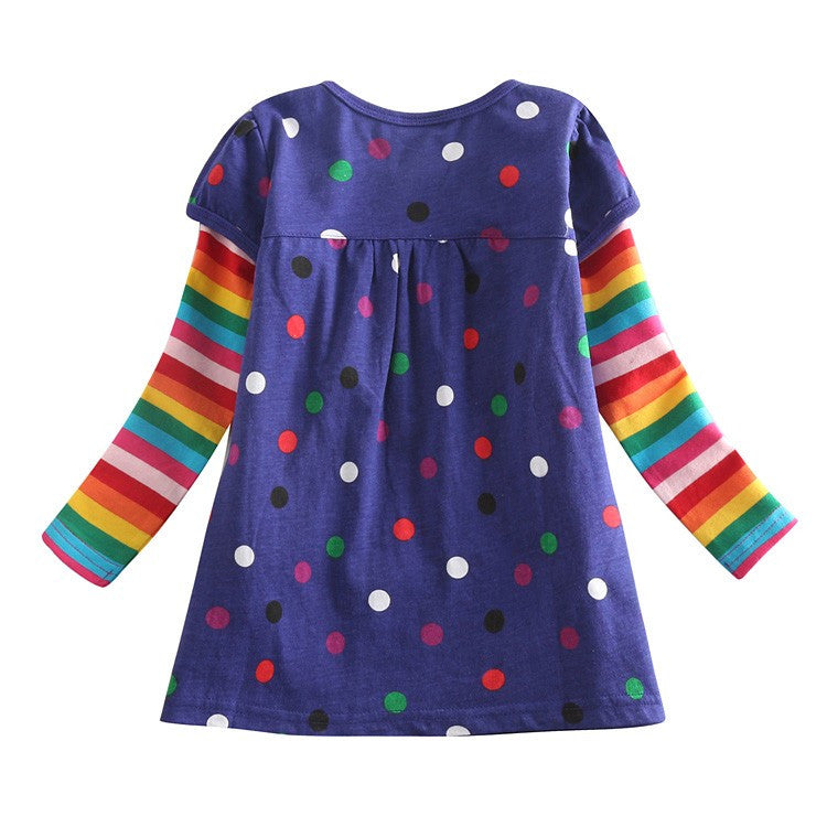 Nova Brand Girls' Long Sleeve T-Shirt with Embroidery