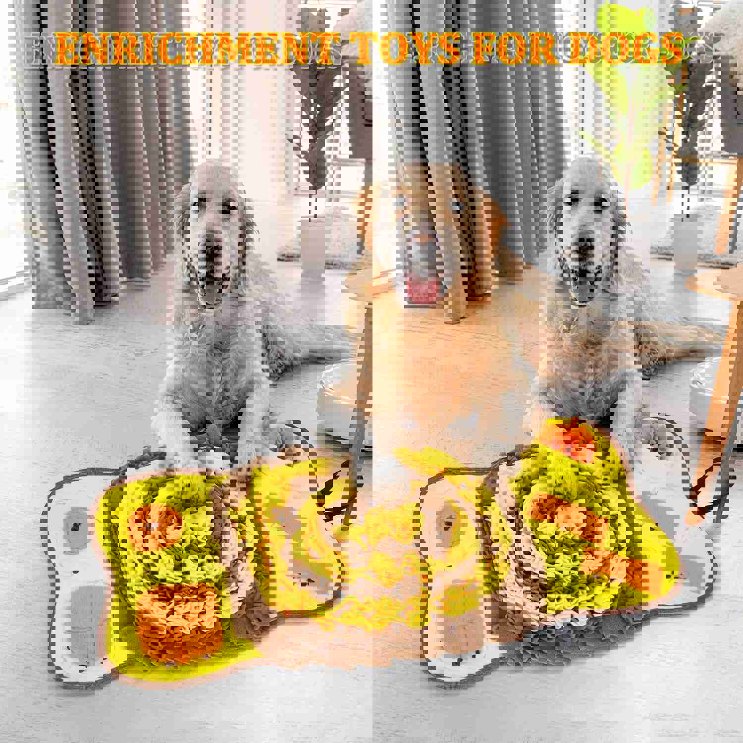 IOKHEIRA Snuffle Mat for Dogs - Interactive Feeding Game and Mental Stimulation Toy