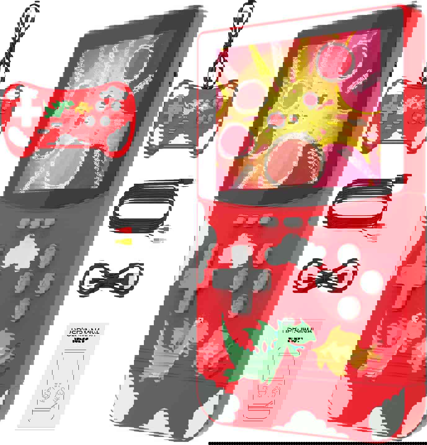 Handheld Game Console Retro Game Player with 500 Classical FC Games