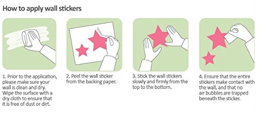 Flower Wall Stickers for Kids - Floral Garden Wall Decals for Girls Room - Removable Toddlers Bedroom Vinyl Nursery Wall Décor [27 Art clings] with Free Bird Gift