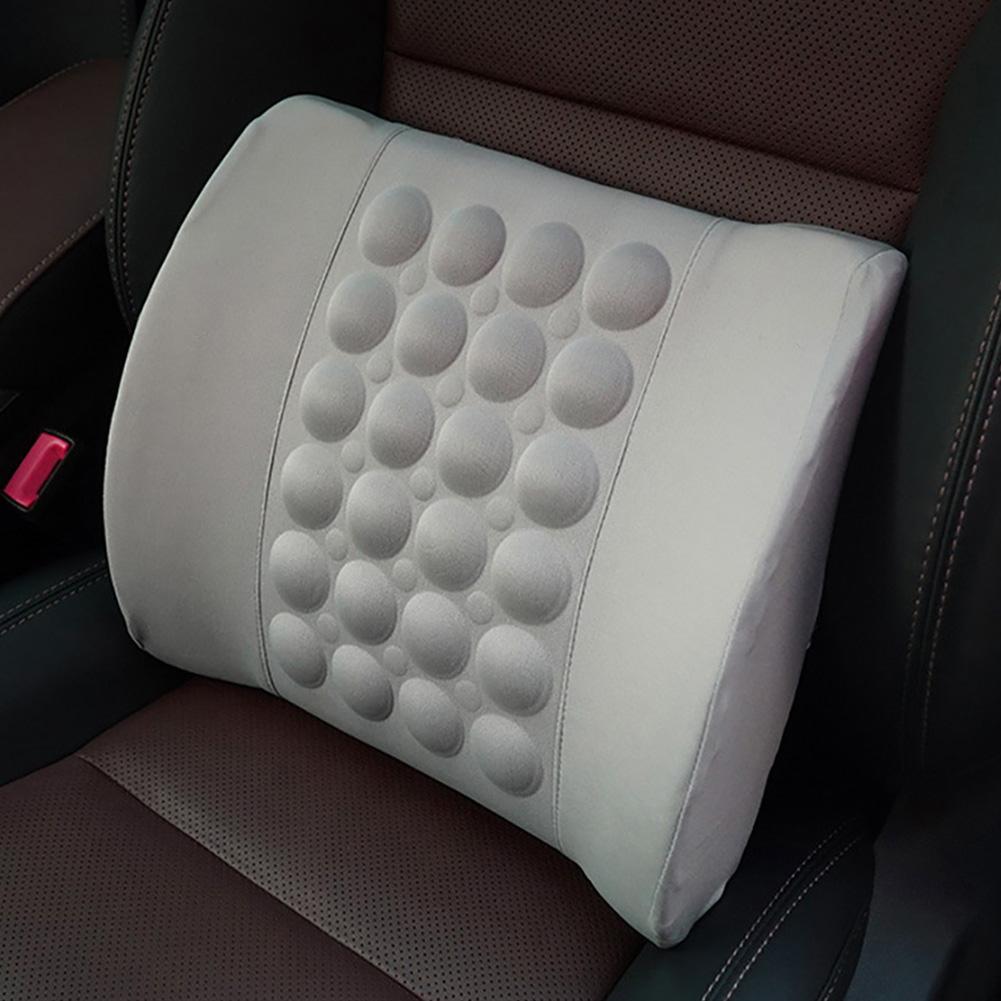 Electric Vibration Car Massager Waist Pillow - Lumbar Support Cushion for Drivers
