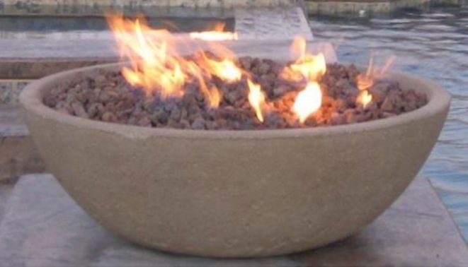 Wok Fire Bowl with Electronic Ignition - Premium Custom Fire Feature with Free Cover