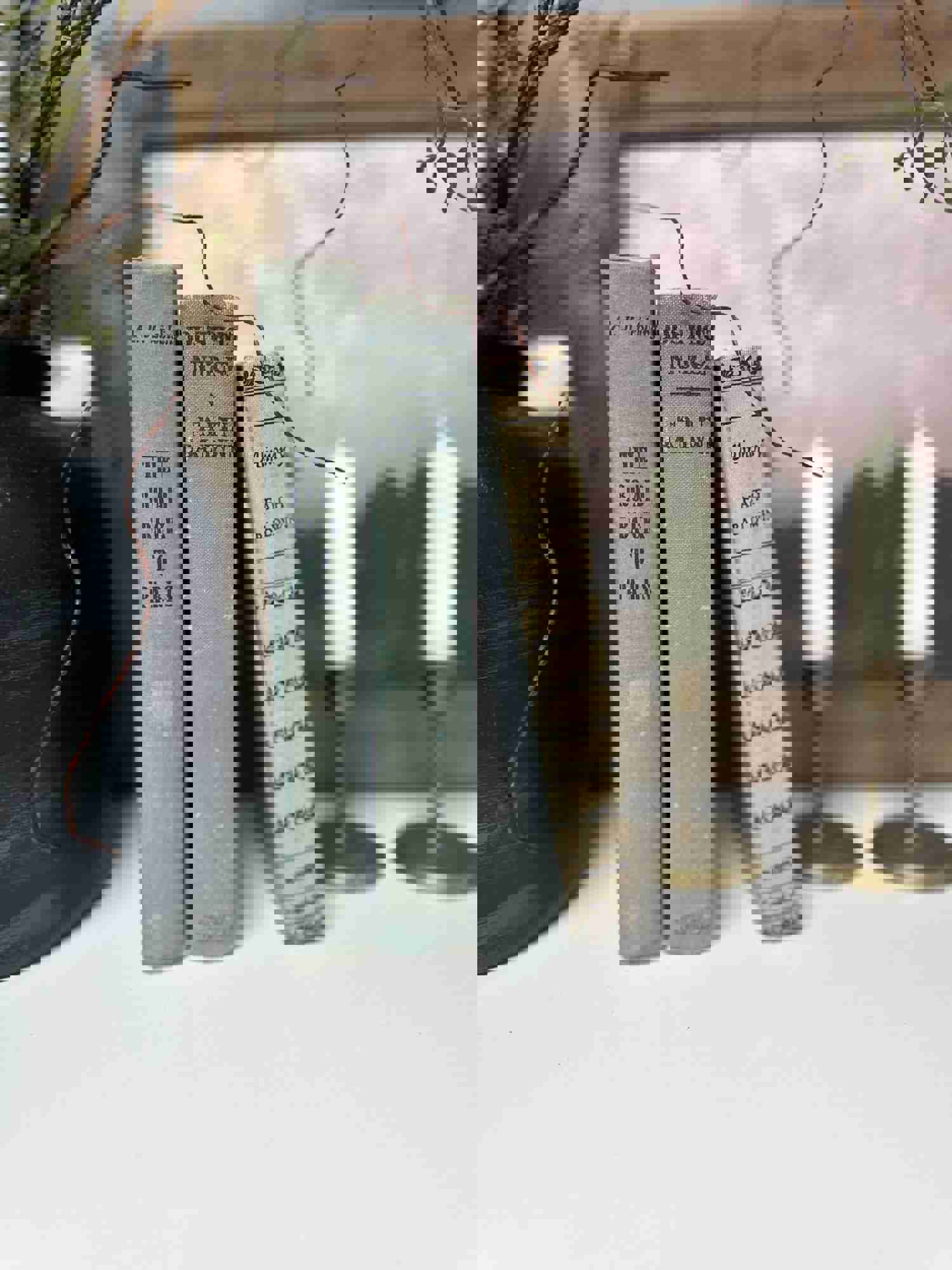 Blue Vintage Books for Home Decor