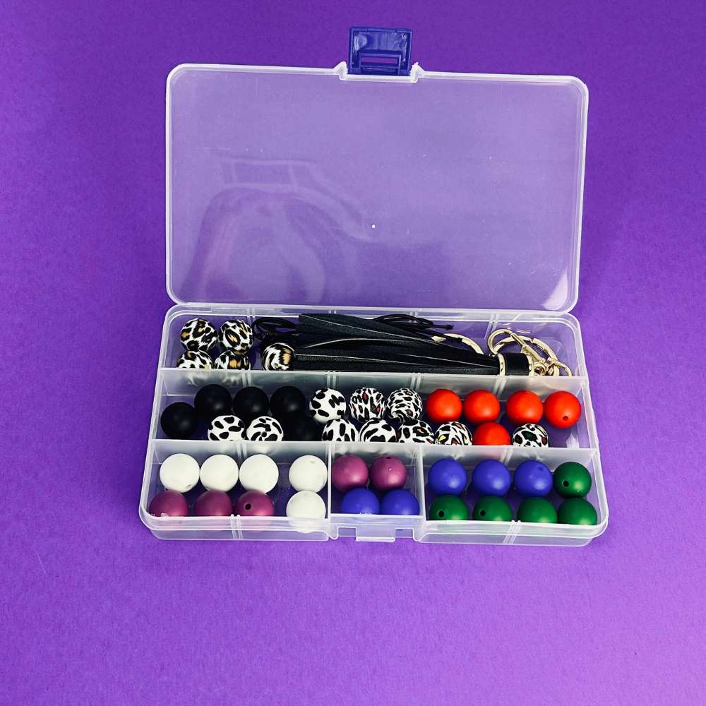 Belicious DIY Silicone Beads Keychain Bracelet Making Kit