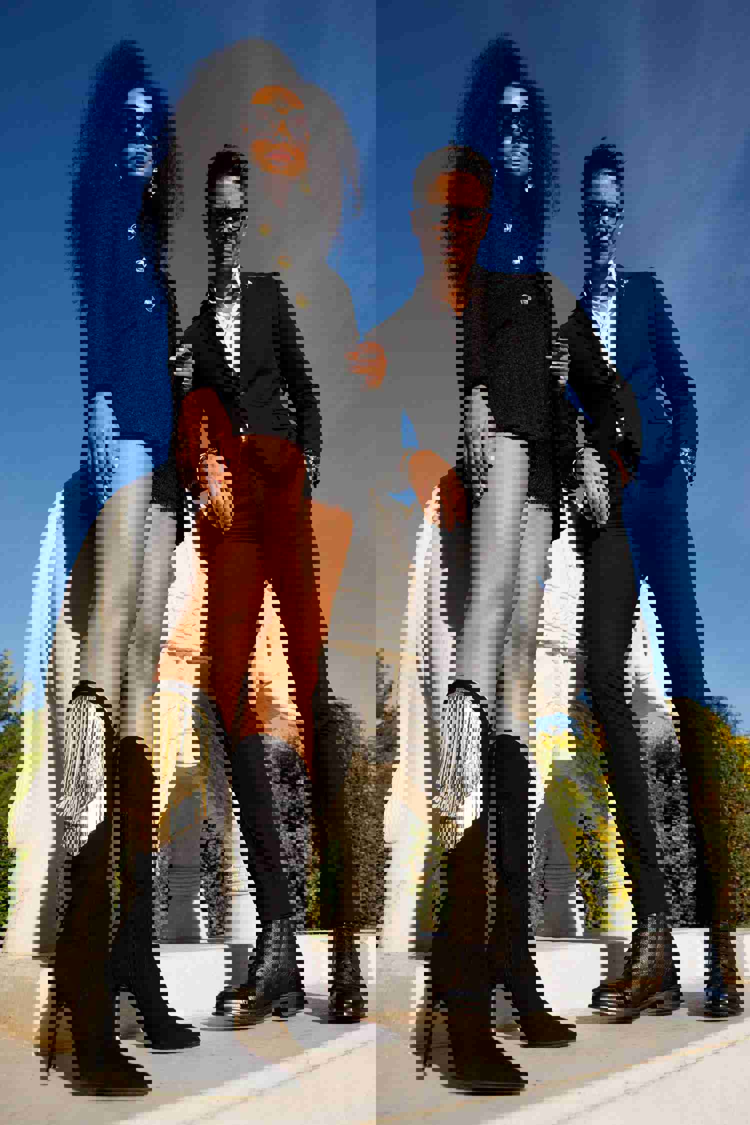 Vienna Black Suede Leather Knee High Women Boot