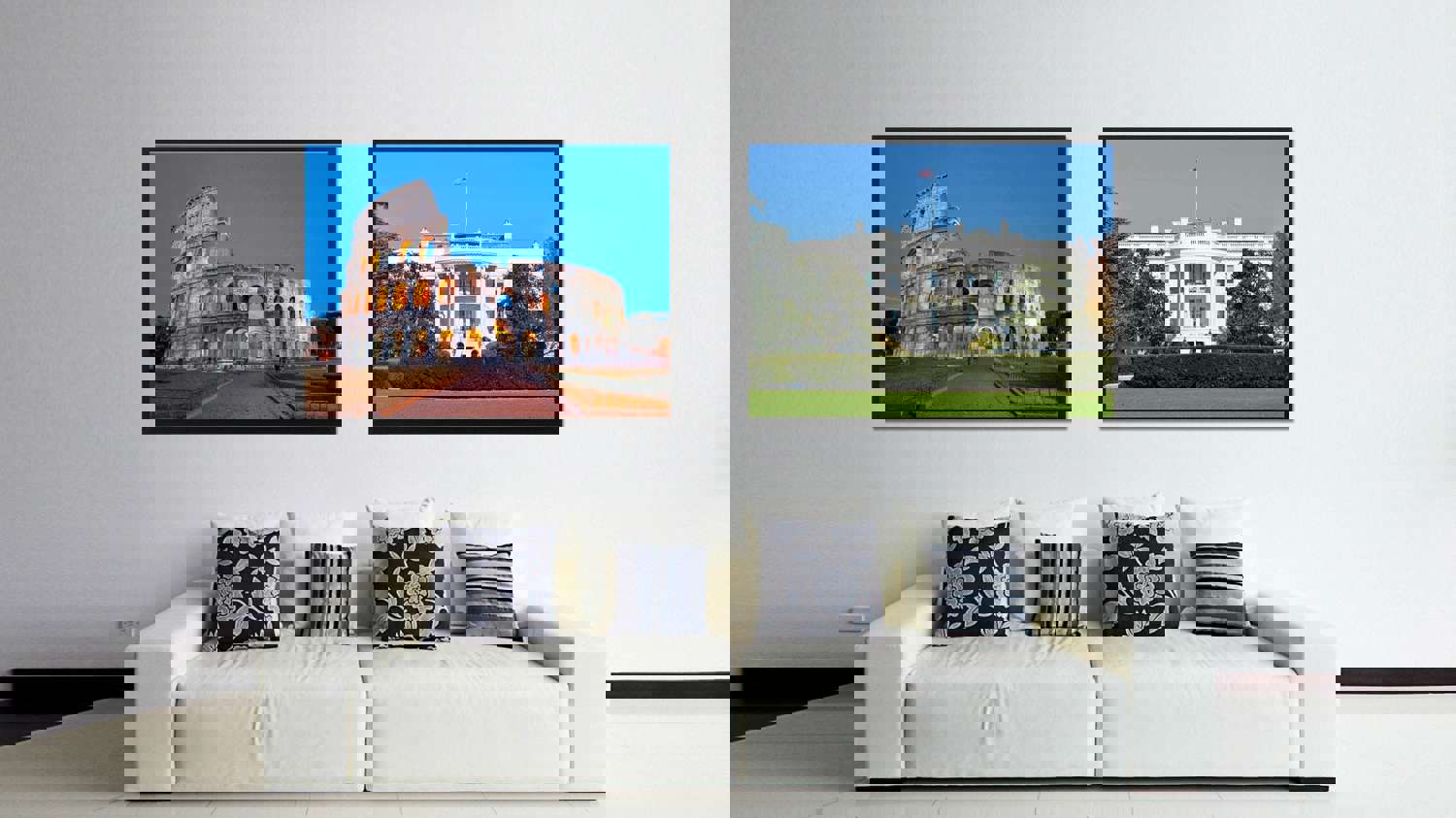 Rome Italy Landscape Photo Canvas Print for Home Décor Wall Art