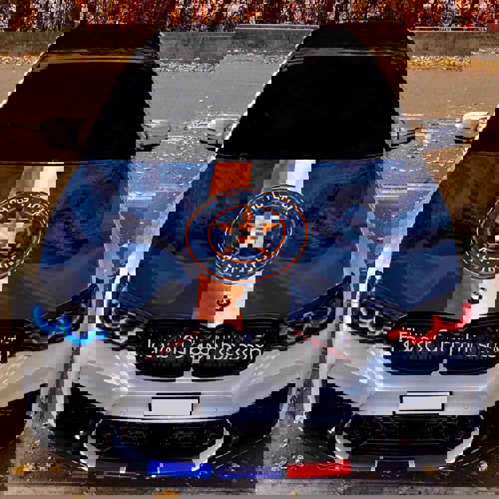 Houston Astros Itasha Car Vinyl Hood Wrap Decal Sticker