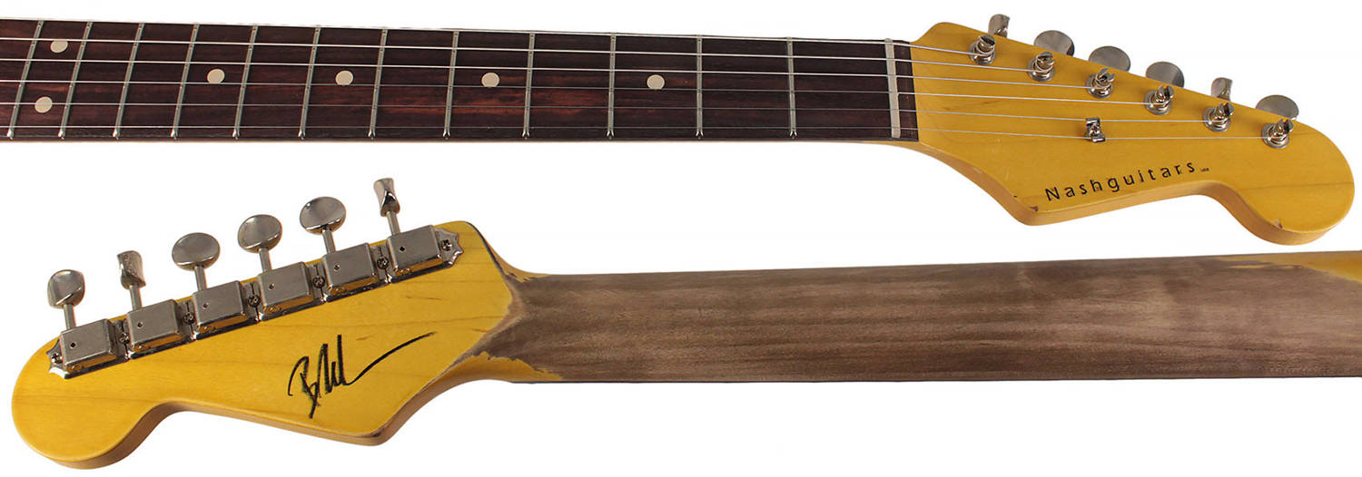 Nash S-63 Guitar, Vintage Orange Sparkle, Light Aging