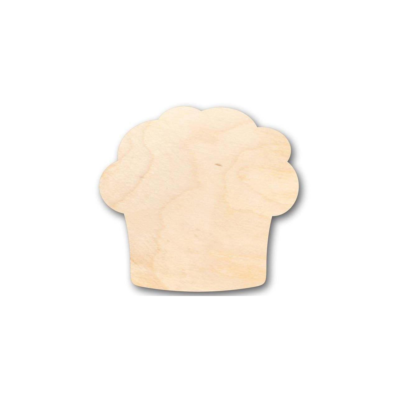 Unfinished Wood Muffin Shape for DIY Craft and Kitchen Use
