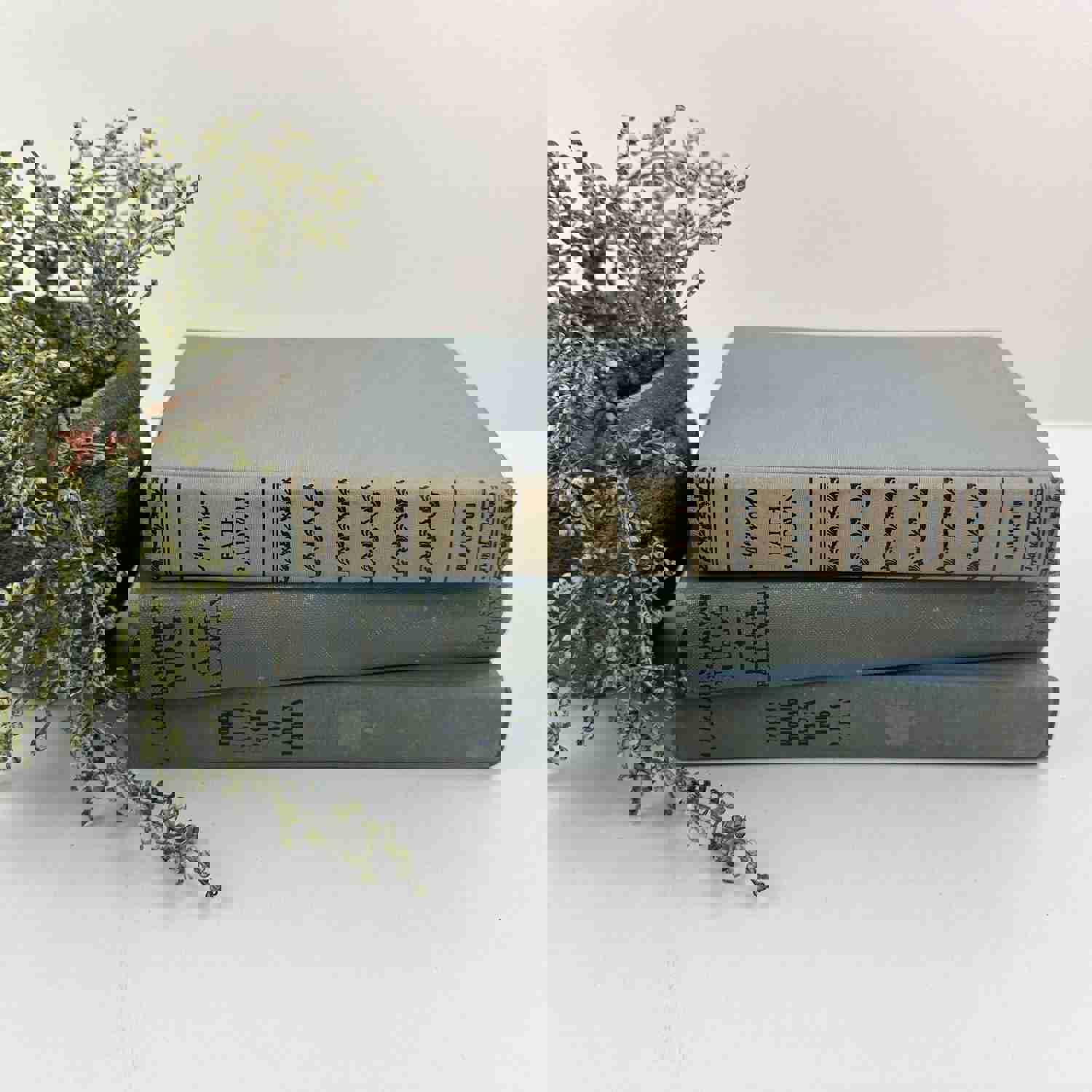 Blue Vintage Books for Home Decor