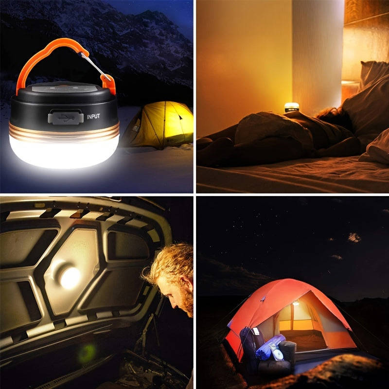 300LM Portable Camping Light with 4 Modes & Magnetic Base - Ideal for Outdoor Activities