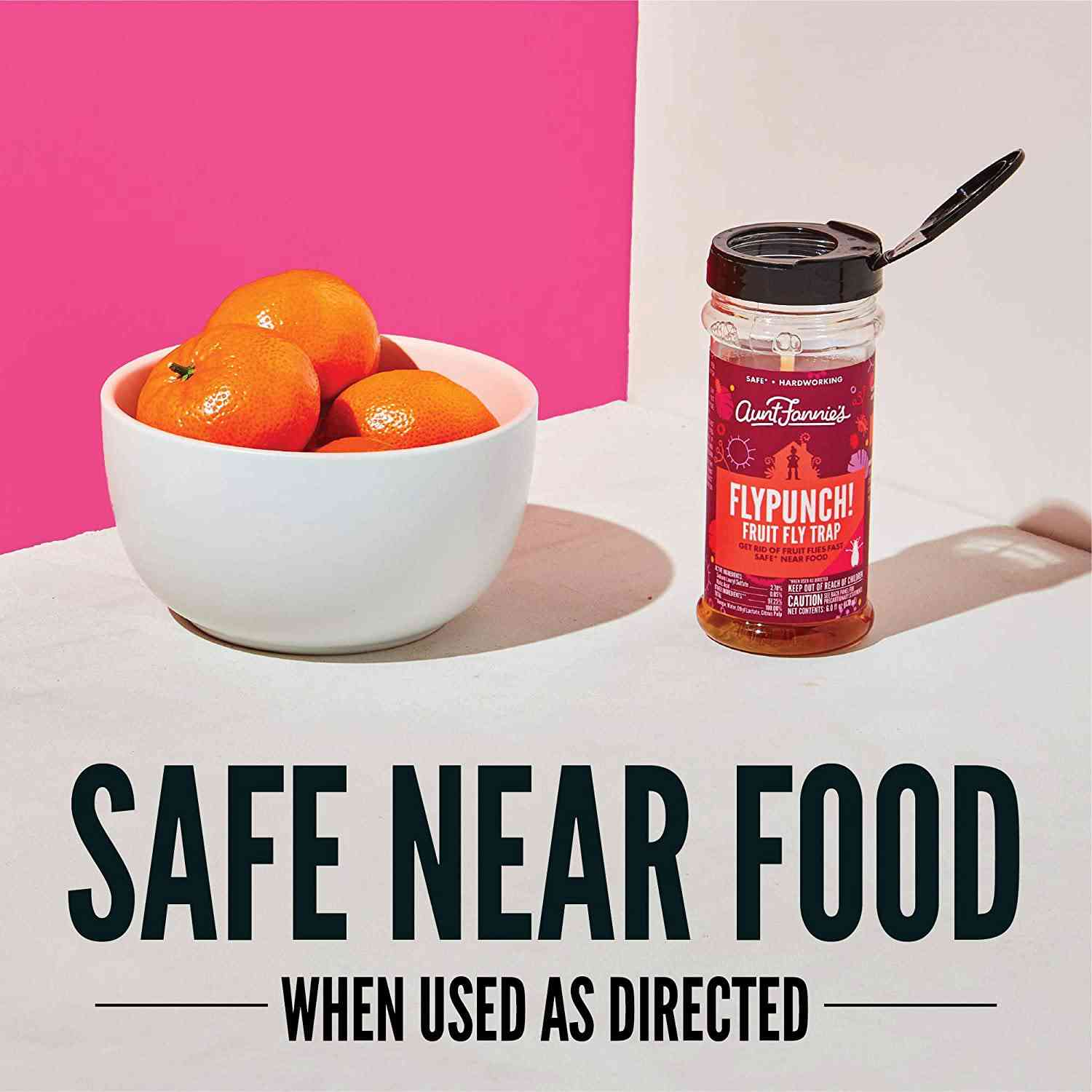 Aunt Fannies FlyPunch - Fruit Fly Trap for Indoor Use (1-Pack)