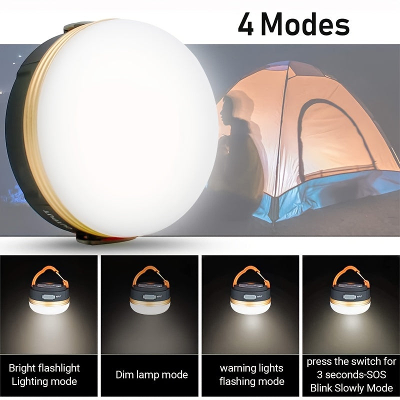 300LM Portable Camping Light with 4 Modes & Magnetic Base - Ideal for Outdoor Activities