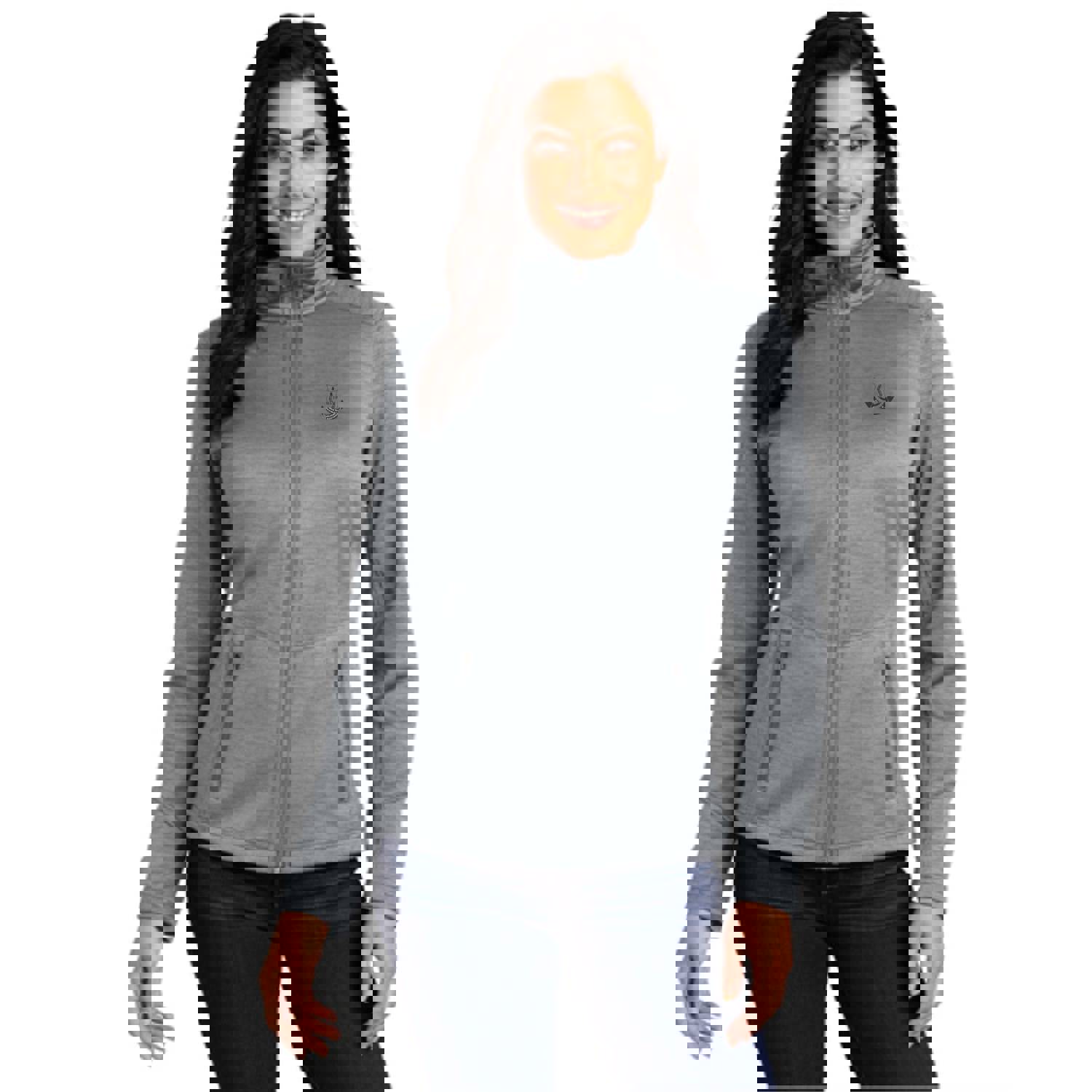 Ladies Digi Stripe Fleece Jacket