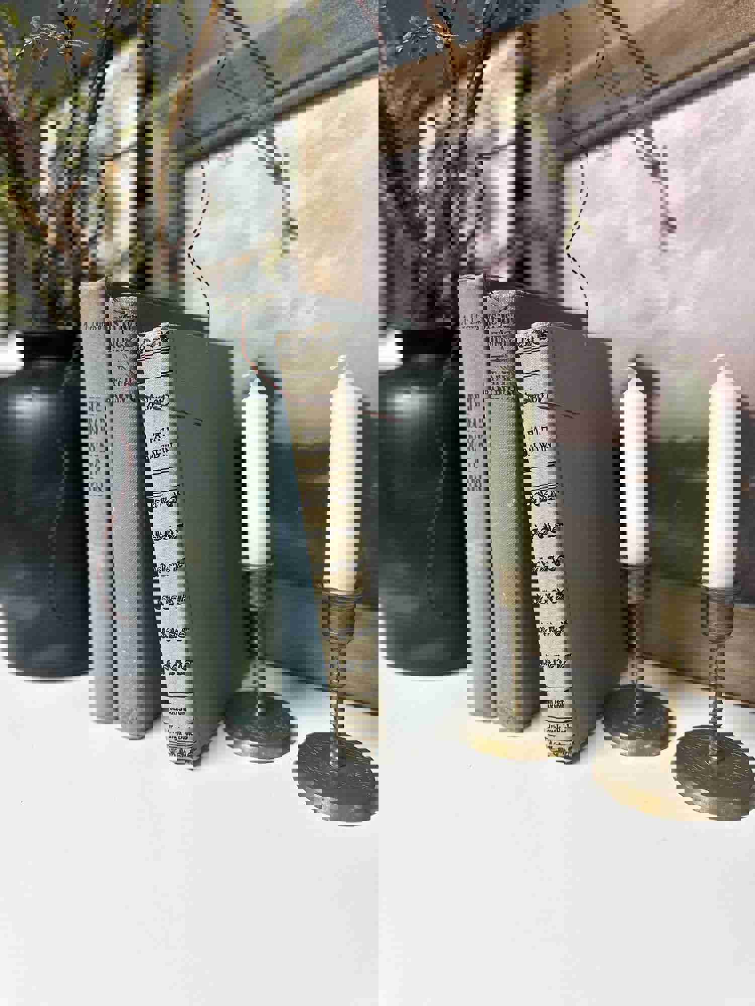 Blue Vintage Books for Home Decor