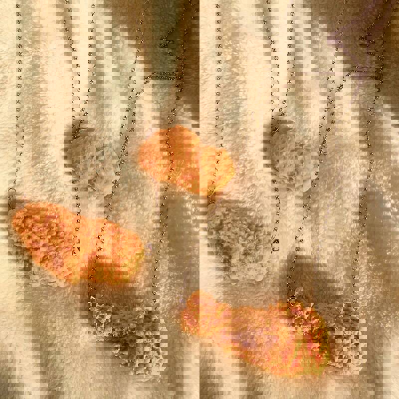 Creative Handmade Simulation Food Necklace for Women - Fried Chicken Leg & Wing Pendant, Trendy Barbecue Jewelry