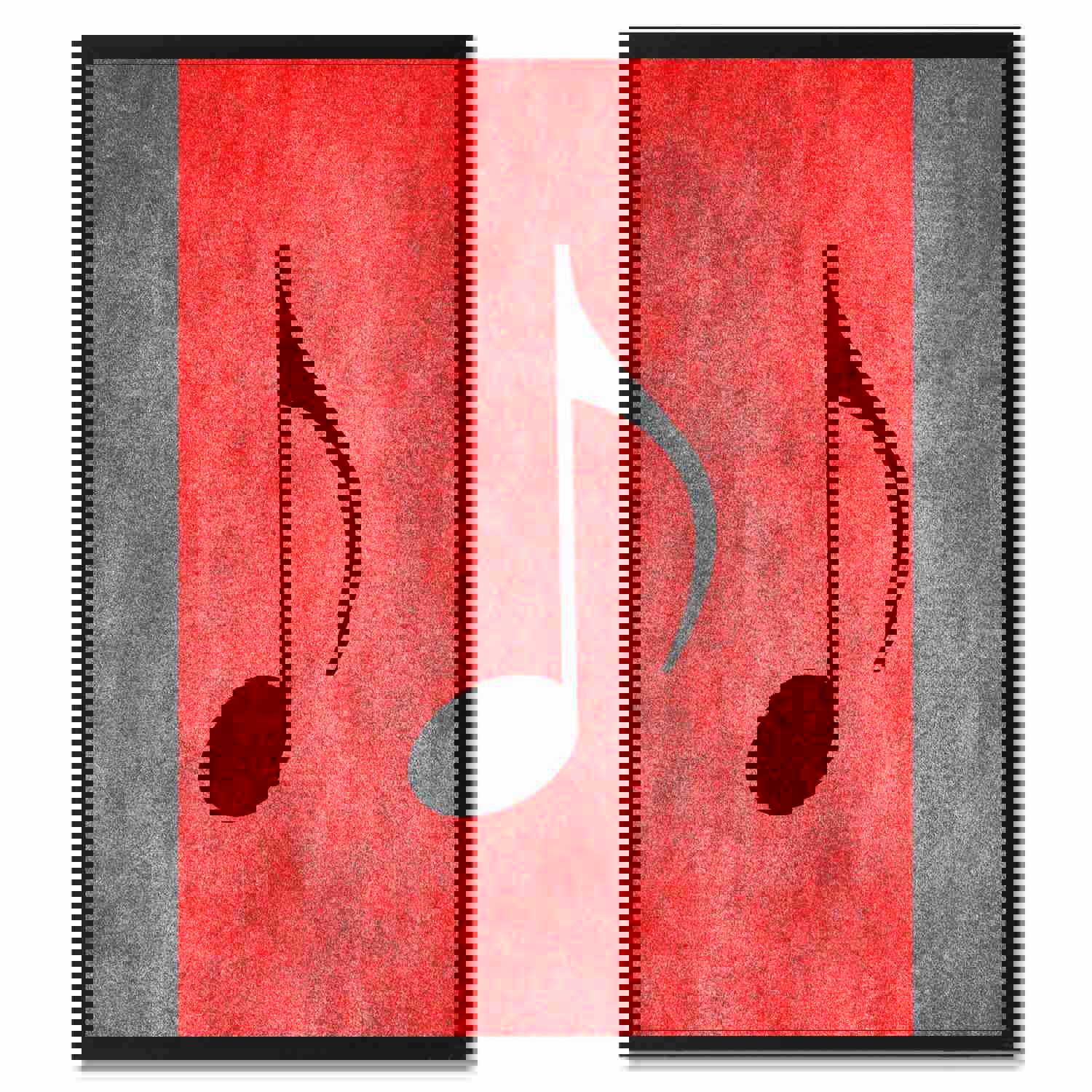 Quaver Music Red Canvas Print Pictures Frames for Office and Home Décor Wall Art