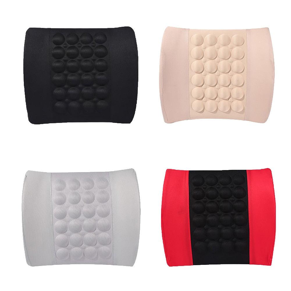Electric Vibration Car Massager Waist Pillow - Lumbar Support Cushion for Drivers
