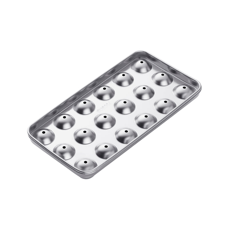 Stainless Steel Round Shape Ice Cube Tray & Ice Ball Maker Mold