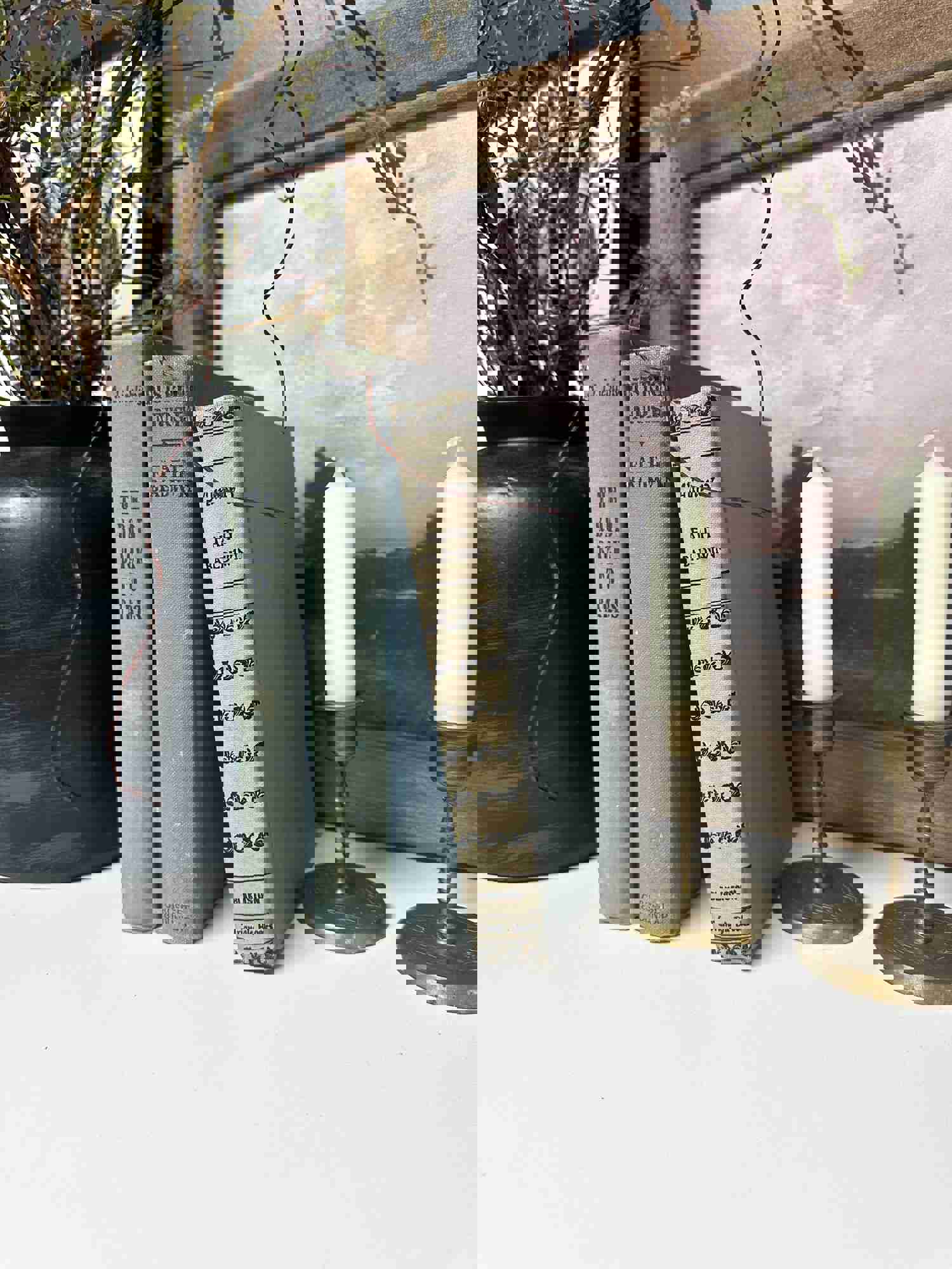 Blue Vintage Books for Home Decor