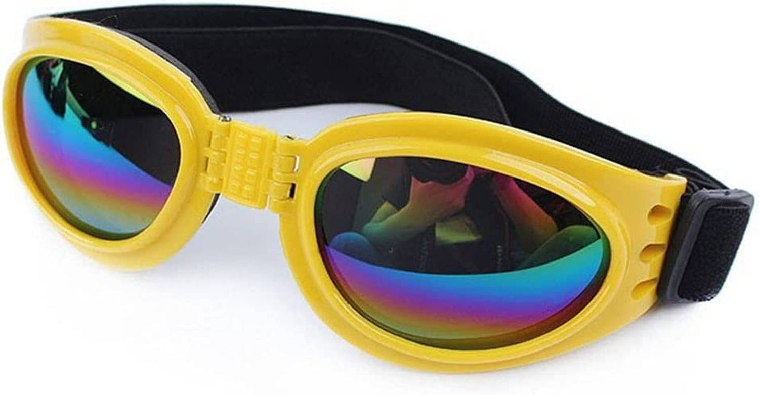 BYBYCD 6 Colors Foldable Waterproof Pet Eyewear UV Protection Sunglasses for Dogs