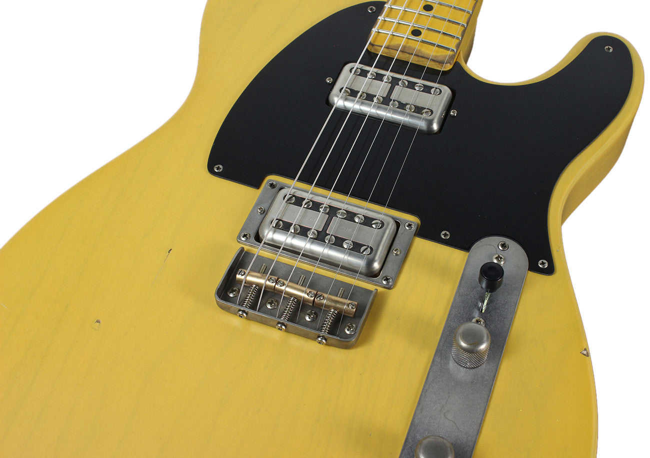 Nash T-2HB Guitar, Butterscotch Blonde, Lollartrons, Medium Aging