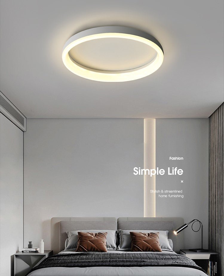 MIRODEMI® Round LED Ceiling Lamp - Minimalist Design for Bedroom, Kitchen & Dining Room