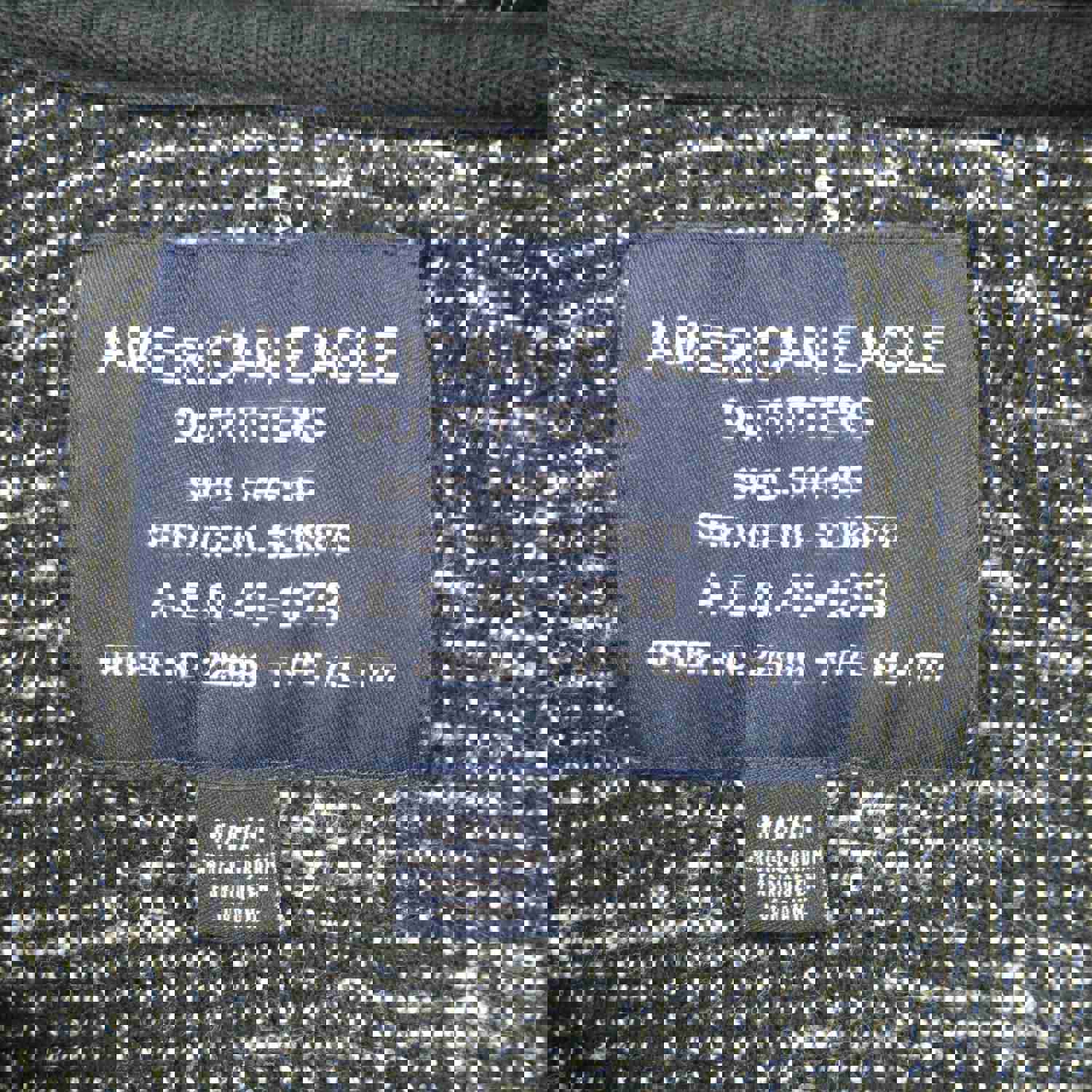 American Eagle Men's Pullover Hoodie - Black Gray, Size M