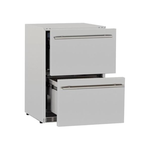 Summerset SSRFR-24DR2 24 Stainless Steel 5.3c Outdoor Rated 2-Drawer Refrigerator