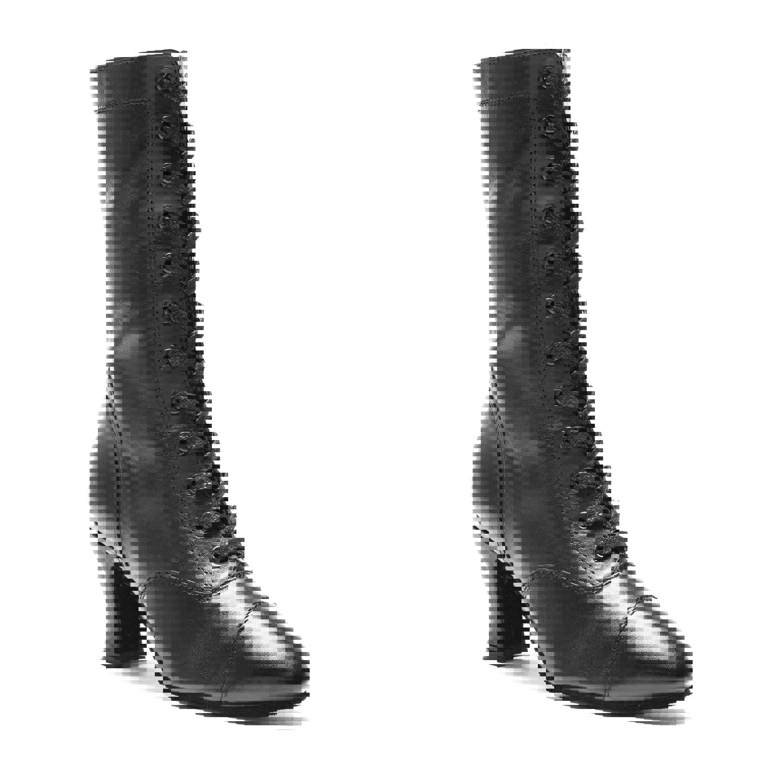 The Cambridge Boot: NY Black | 2.5 Le Roi | MED | Suede Sole | Side Zipper