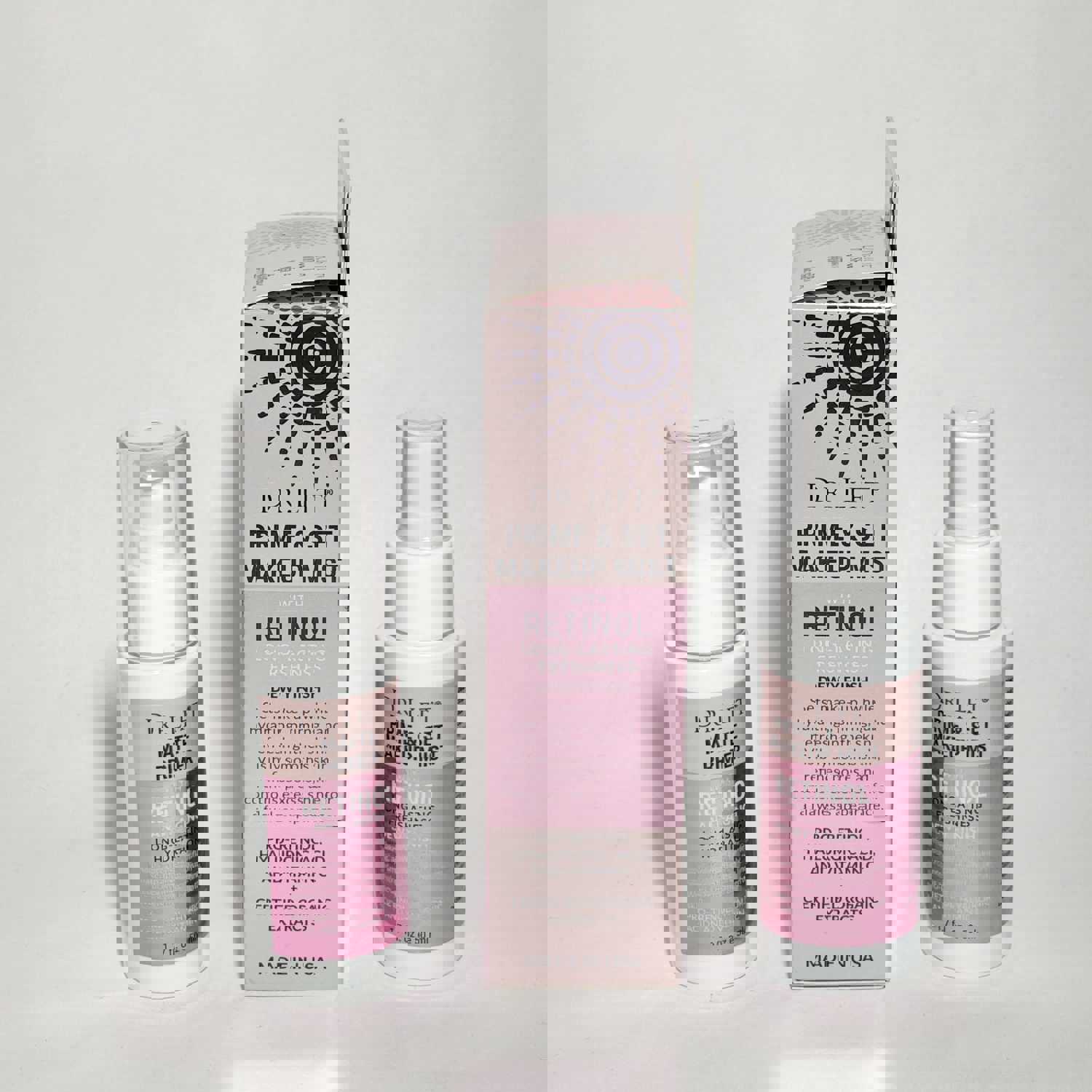 Dr. Lift Preferred Matte Primer and Make Up Mist Duo Set with Retinol Anti-aging