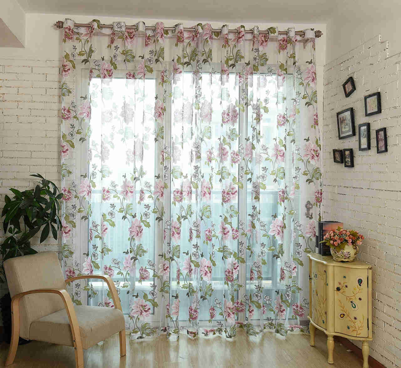 Dolce Mela Sheer Curtain Panels - Budapest 60x100H