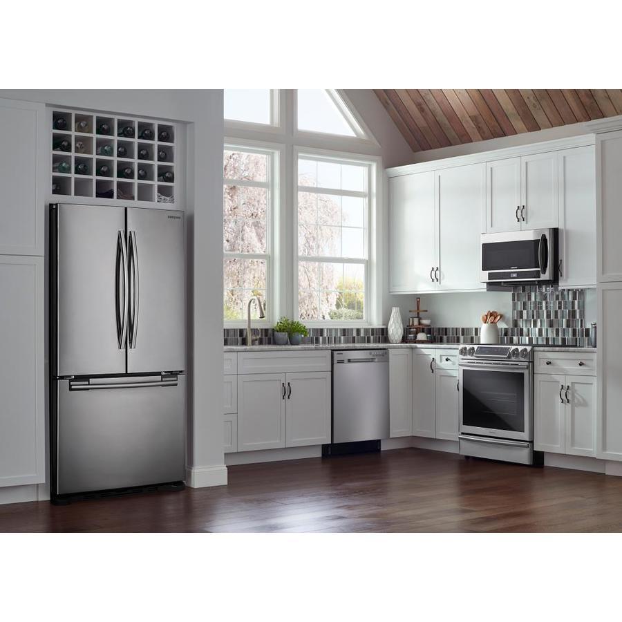 Samsung 17.5-cu ft Counter-depth French Door Refrigerator with Ice Maker (Stainless Steel)