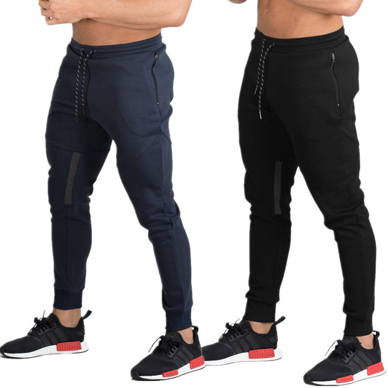 Men's Casual Sports Fitness Pants - Slim Fit & Breathable Cotton