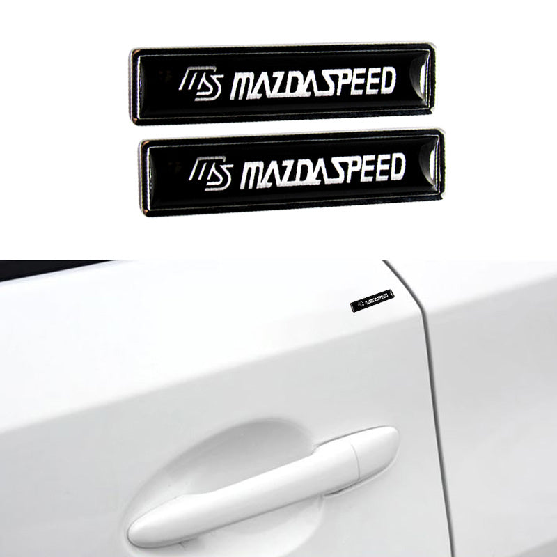 MAZDASPEED Luxury Auto Car Body Fender Metal Badge Sticker Decal 2PCS