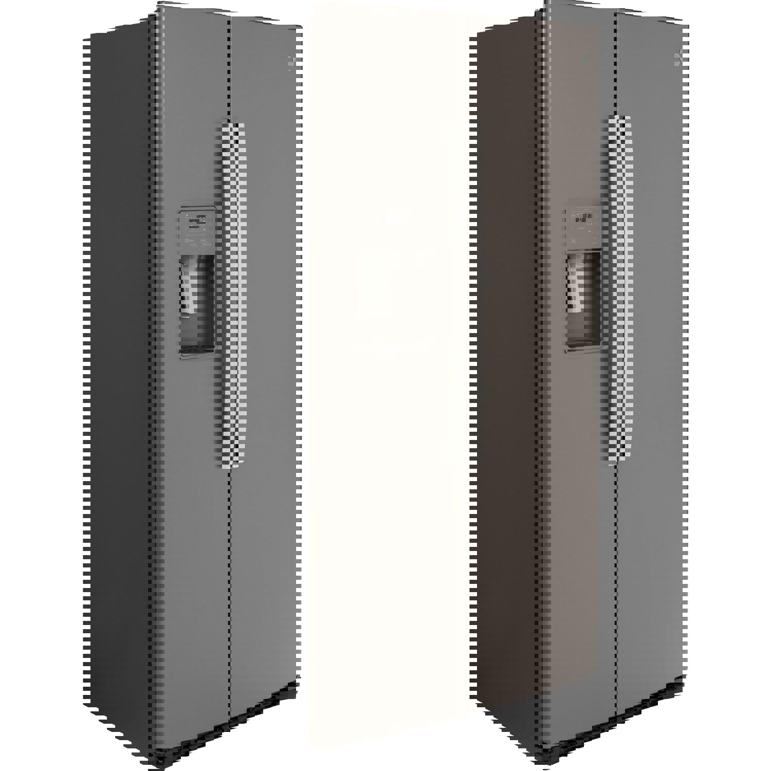 GE 36-inch Counter-Depth Side-by-Side Refrigerator with Water and Ice Dispenser GZS22IMNES