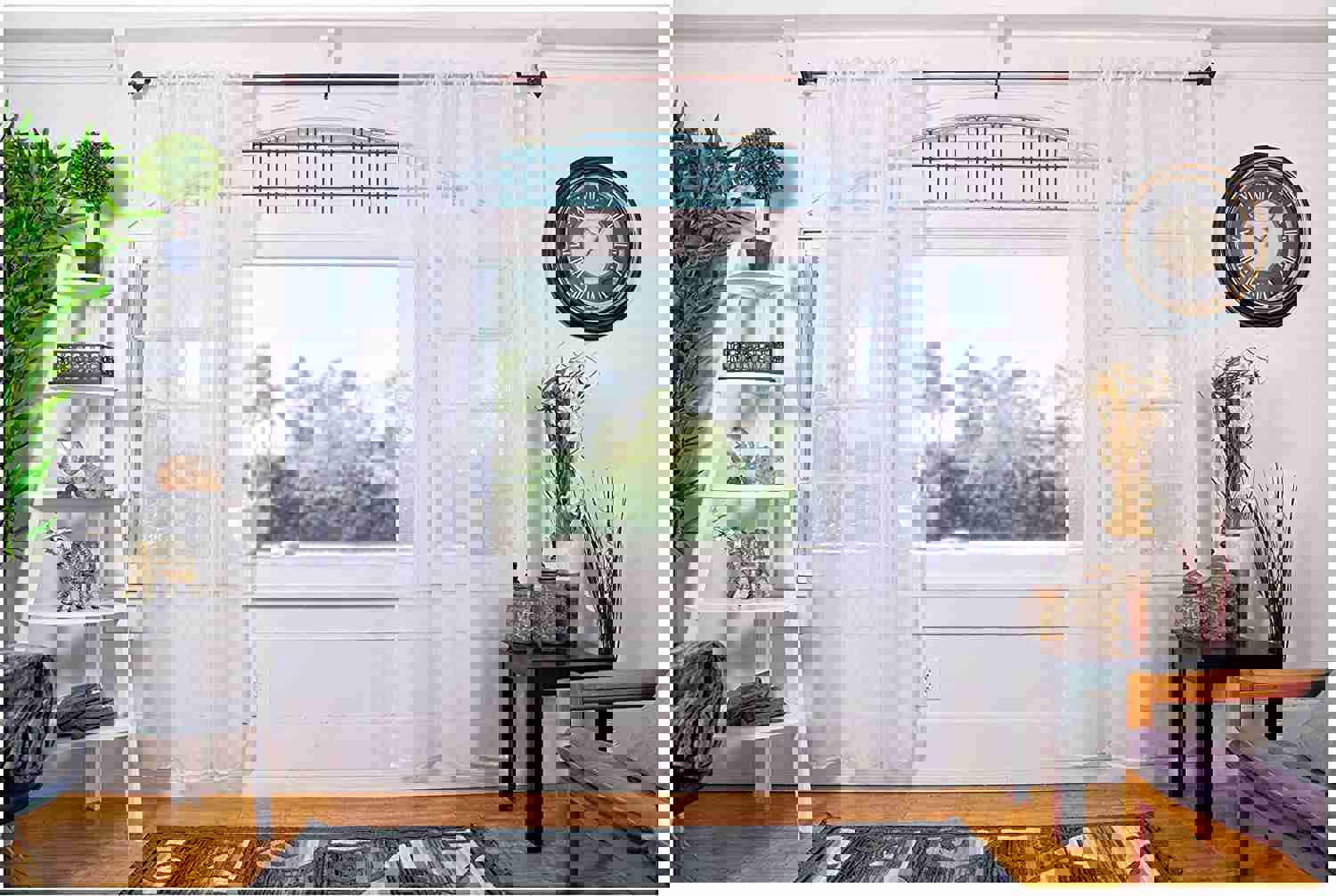 Sheer Curtains - 2 Panels Set